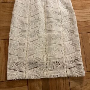 Elegant White Lace Skirt